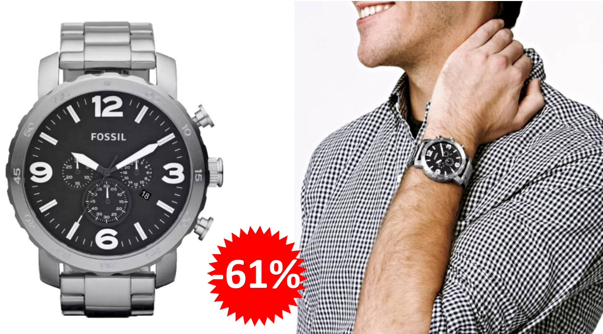 REloj para hombre Fossil Nate barato, relojes de marca baratos, ofertas en relojería, chollo