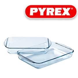 Set de 2 fuentes rectangulares Pyrex Essentials baratas, artículos de cocina de marca baratos, ofertas para el hogar