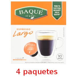 Cápsulas de café Baqué largo compatibles con Dolce Gusto, cápsulas de café baratas, ofertas supermercado