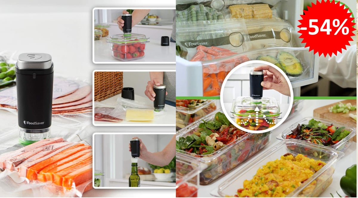 Envasadora al vacío FoodSaver VS1192X barata, envasadoras al vacío portátiles de marca baratas, ofertas en hogar y cocina, chollo
