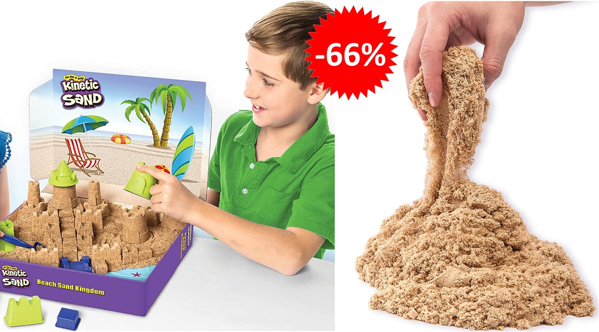 Juego Kinetic Sand Construye Tu Reino barato, juguetes baratos, ofertas para niños chollo
