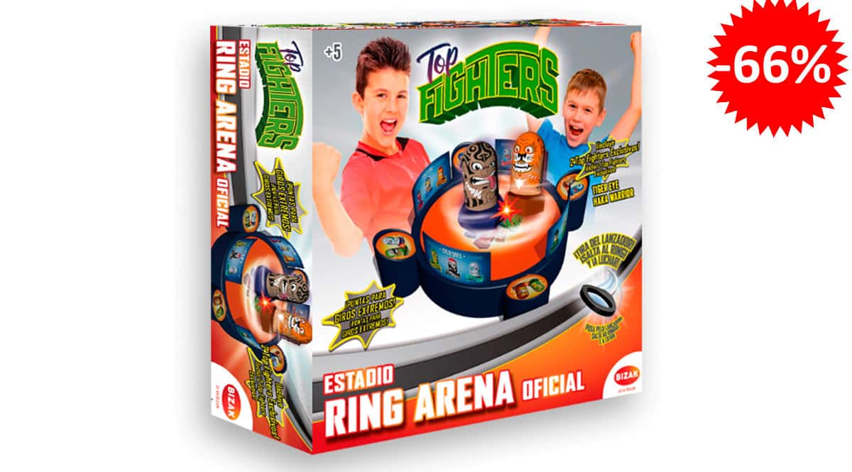 Juego Ring Arena Top Fighters de Bizak barato, juguetes de marca baratos, ofertas para niños