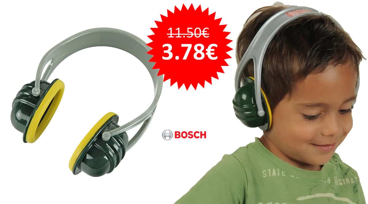 ¡Llega para Navidad! Orejeras de juguete Bosch sólo 3.78 euros. 67% de descuento. ¡Precio mínimo histórico!