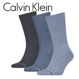 Pack de calcetines largos Calvin Klein Athleisure baratos, calcetines de marca baratos, ofertas en ropa