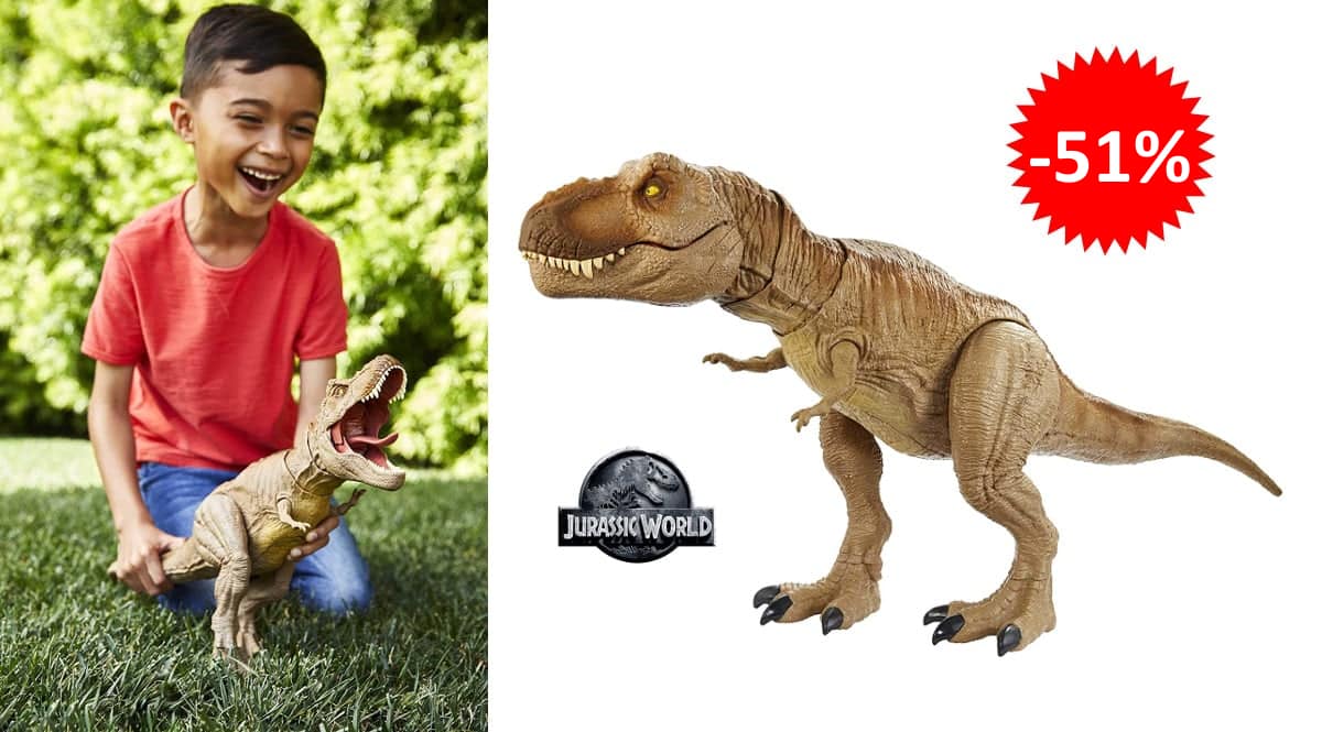T-Rex Rugidos Épicos de Jurassic World barato. Ofertas en juguetes, juguetes baratos, chollo