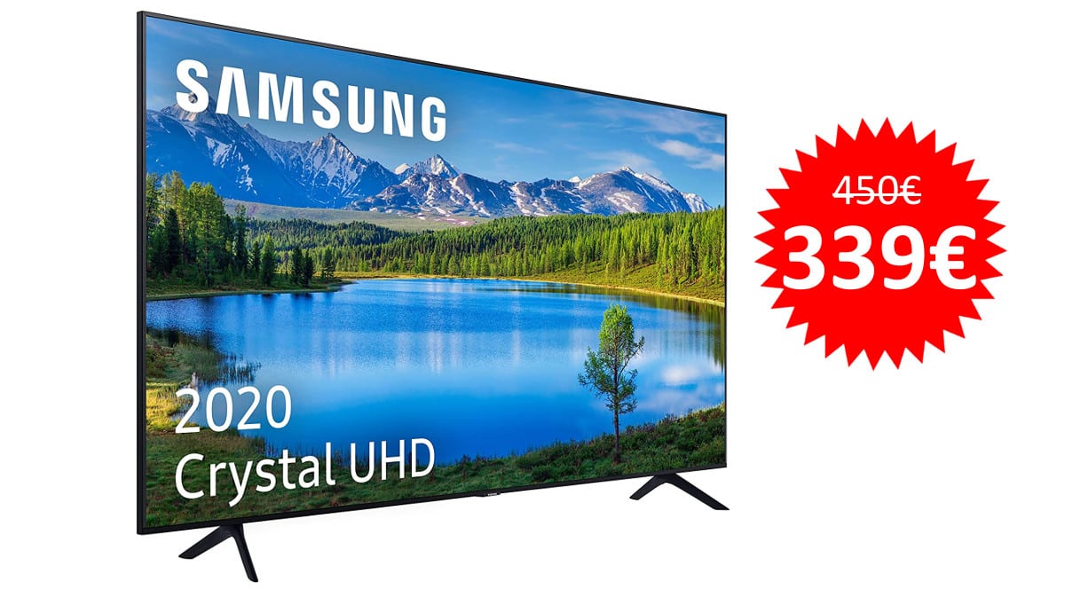 ¡Llega para Navidad! Televisor Samsung LED UE43TU7095 de 43″ Ultra HD 4K HDR10+ sólo 339 euros. Te ahorras 111 euros. ¡Últimas horas!