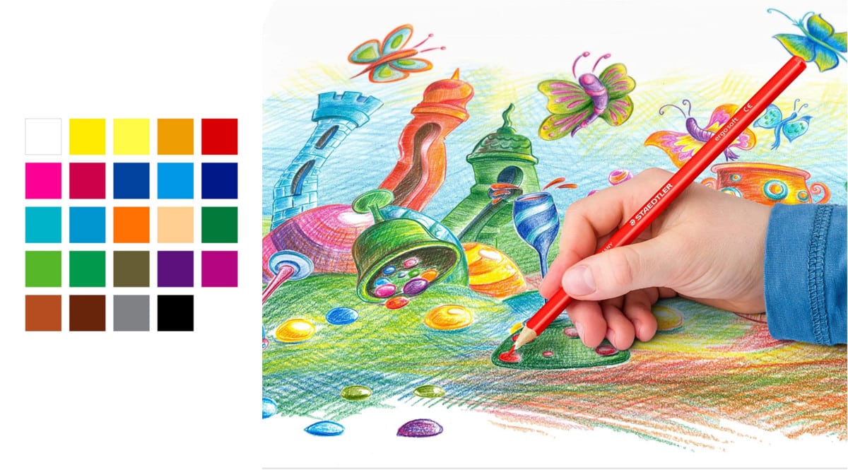 24 lápices de colores Staedtler Ergosoft baratos. Ofertas en material escolar, material escolar barato, chollo