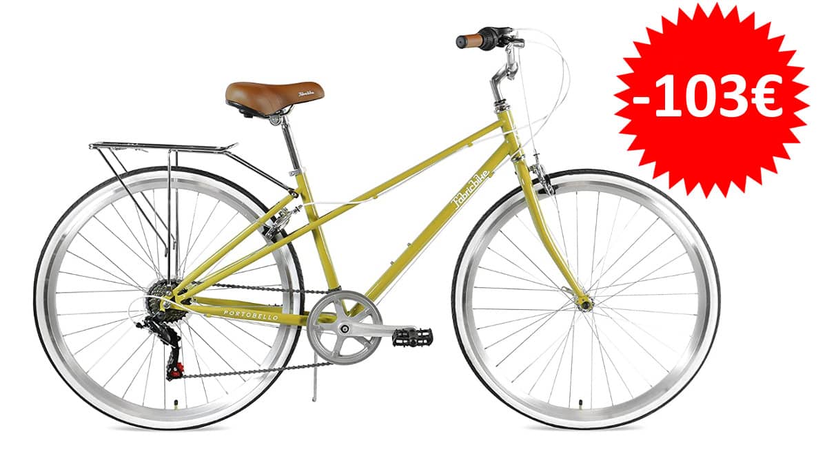 ¡Precio mínimo histórico! Bicicleta de paseo Fabricbike Portobello sólo 246 euros. Te ahorras 103 euros.