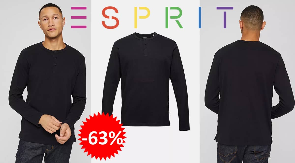 Camiseta básica Esprit regular barata, camisetas de marca baratas, ofertas en ropa de marca, chollo