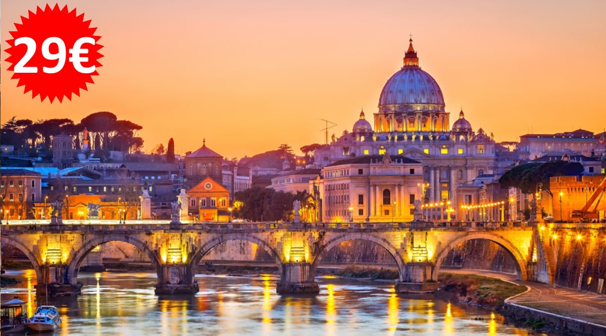 Vuelos a Roma baratos, billetes de avión baratos, ofertas en viajes chollo