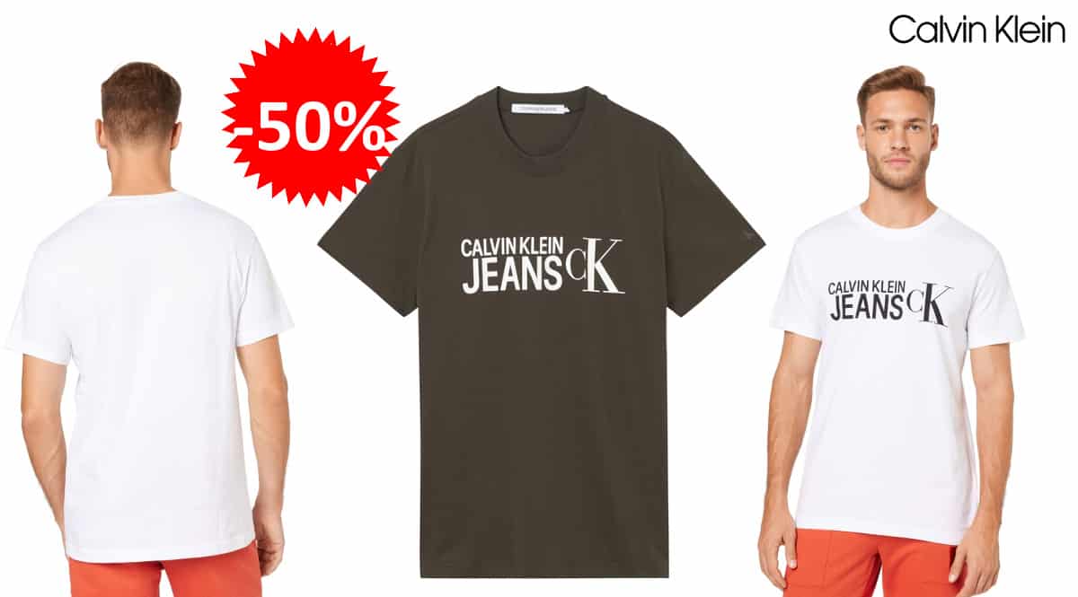 Camiseta Calvin Klein Seasonal Institutional barata, camisetas de marca baratas, ofertas en ropa, chollo