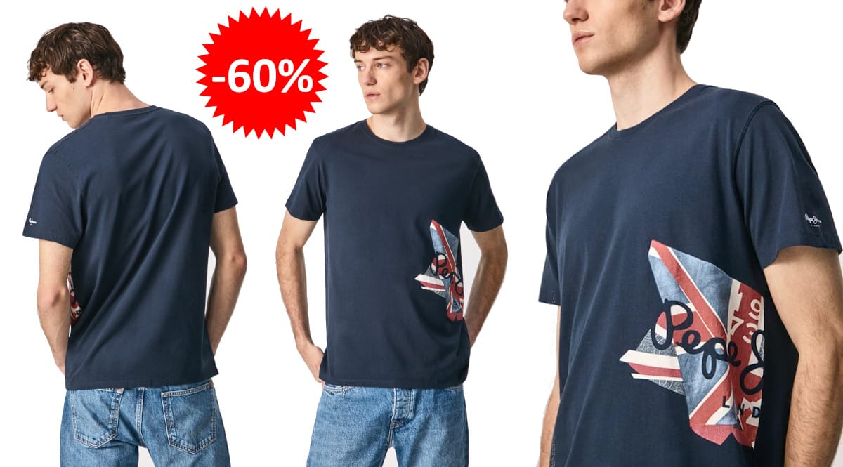 Camiseta Pepe Jeans Rooney barata, ropa de marca barata, ofertas en camisetas chollo