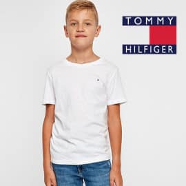 ¡¡Chollo!! Camiseta básica de niño Tommy Hilfiger sólo 7.45 euros. 50% de descuento.