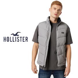 Chaleco Hollister barato, ropa de marca barata, ofertas en chaquetas