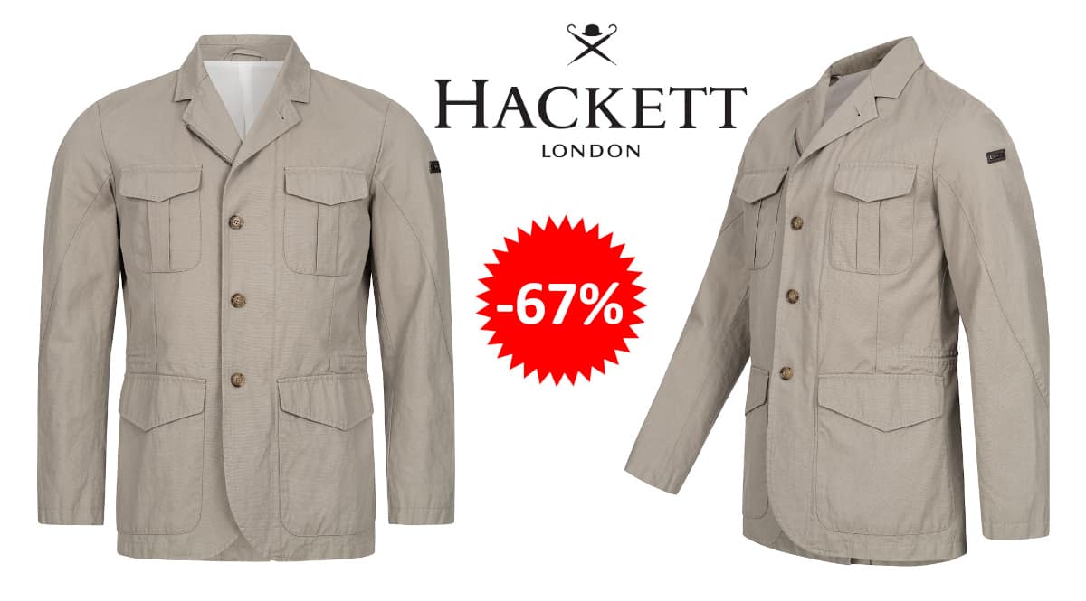 Chaqueta Hackett London Waxed Safari barata, ropa de marca barata, ofertas en chaquetas chollo