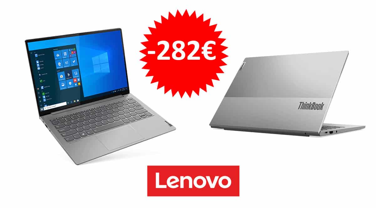 ¡Código descuento exclusivo! Portátil Lenovo ThinkBook 13s de 13.3″ i5-1135G7/16GB/512GB SSD sólo 657 euros. Te ahorras 282 euros.