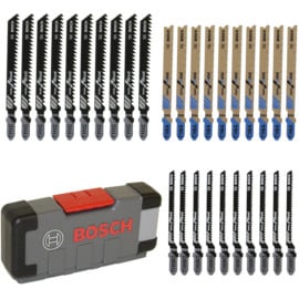 Set de 30 piezas para hojas de sierra Bosch Tough Box barato. Ofertas en herramientas, herramientas baratas