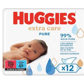 Toallitas para bebé Huggies Pure Extra Care baratas, toallitas de marca baratas, ofertas en productos para bebé