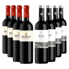 ¡Código descuento! 8 botellas de vino selección especial Ribera del Duero, 4 Reserva y 4 Crianza, sólo 59 euros. 53% de descuento.