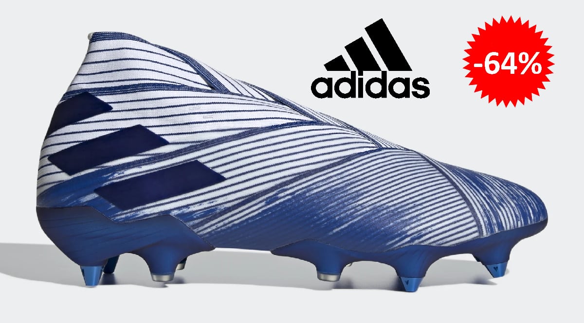 Botas de fútbol Adidas Nemeziz 19 baratas, calzado de marca barato, ofertas en material deportivo chollo