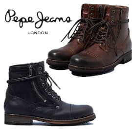 Botines de piel Pepe Jeans Melting baratos, calzado de marca barato, ofertas en botines