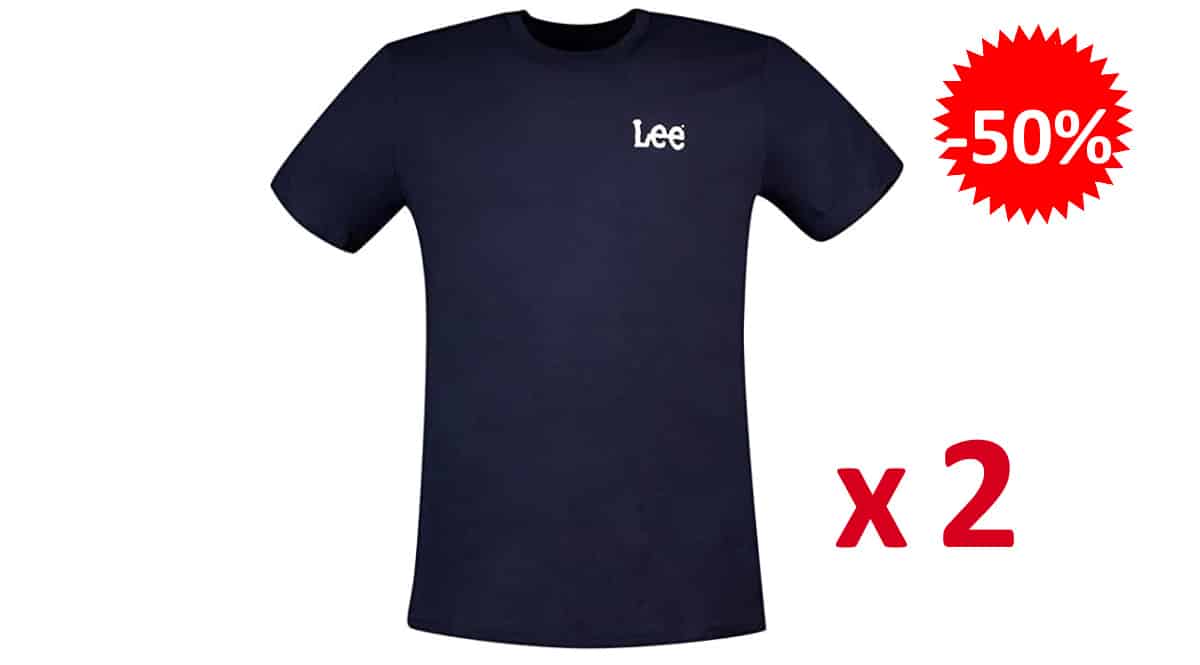 Camisetas Lee Twin Pack baratas, camisetas de marca baratas, ofertas en ropa, chollo