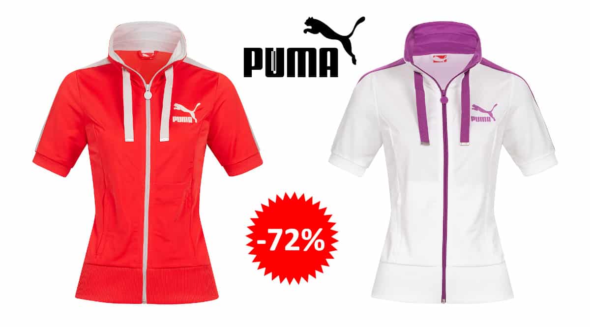 Chaqueta Puma de manga corta para mujer barata, ropa de marca barata, ofertas en chaquetas chollo