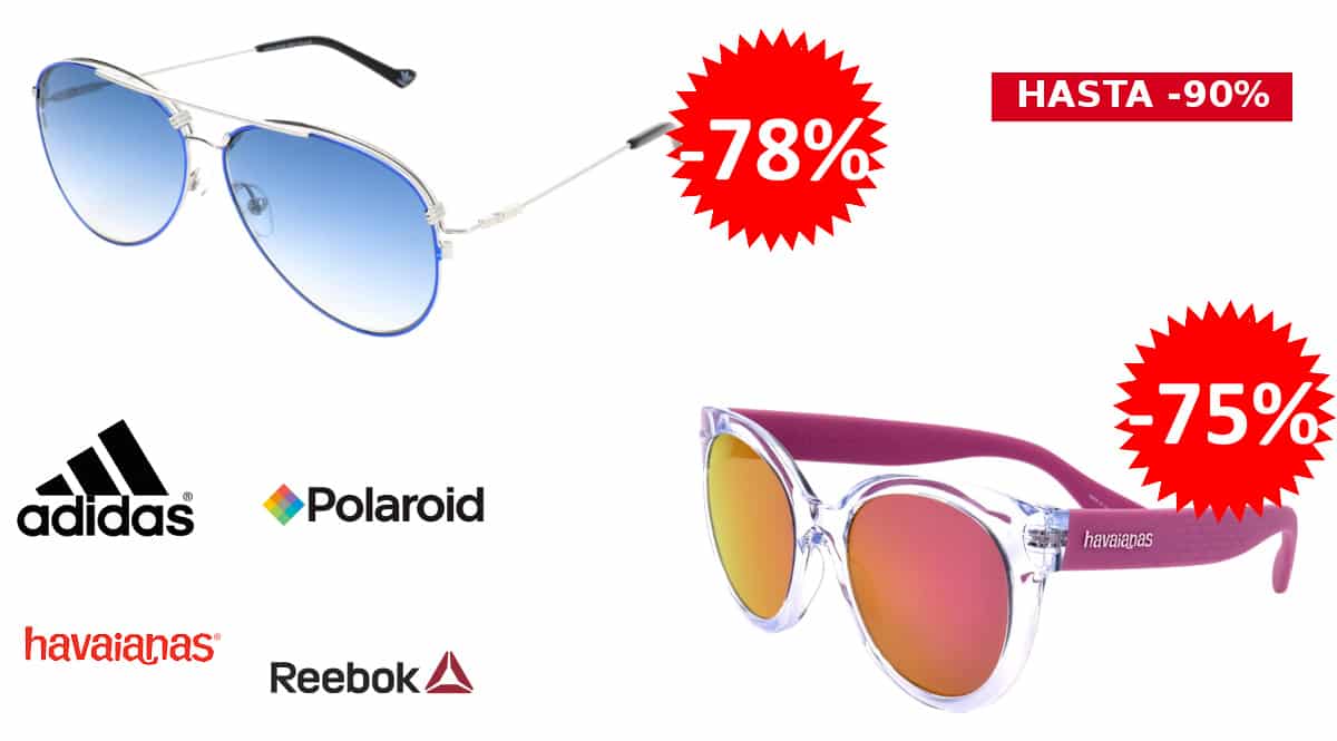 Gafas de sol Nike, Reebok, Polaroid bbaratas, gafas de sol de marca baratas, ofertas en óptica, chollo