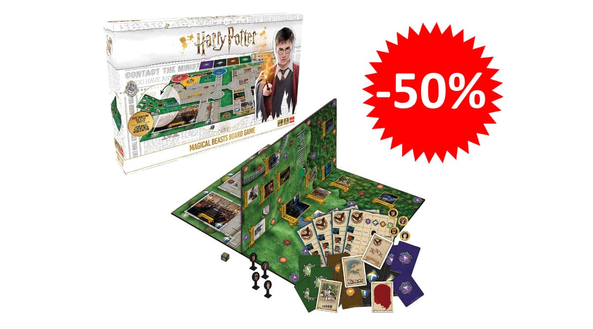 ¡Precio mínimo histórico! Juego de mesa Harry Potter Animales Fantásticos sólo 18.33 euros. 50% de descuento.