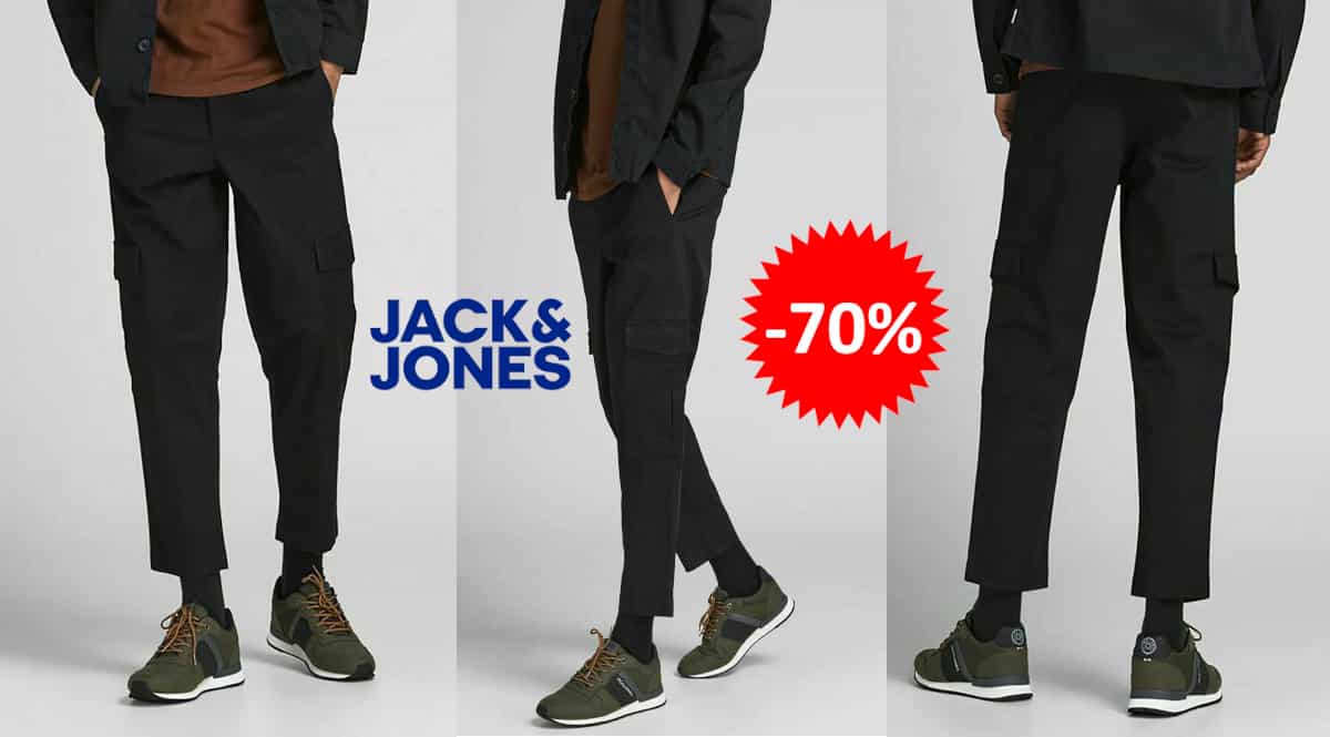 Pantalones cargo Jack & Jones Bill Beau baratos, ropa de marca barata, ofertas en pantalones chollo