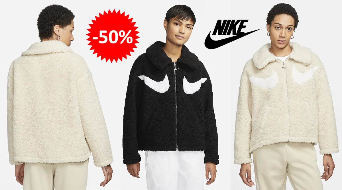 Sudadera Nike Sportswear Swoosh para mujer barata, ropa de marca barata, ofertas en sudaderas chollo