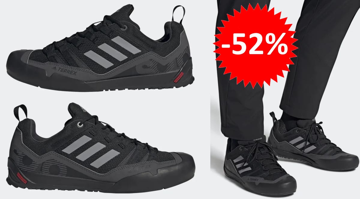 ¡¡Chollo!! Zapatillas de trekking para hombre Adidas Terrex Swift Solo sólo 48 euros. 52% de descuento.