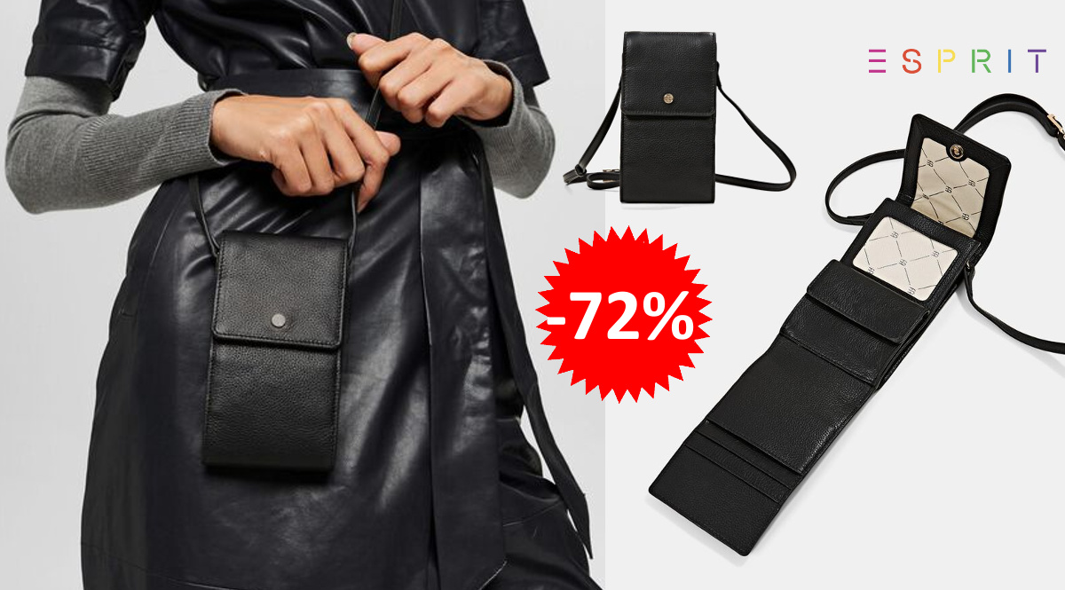 Bolso de piel Esprit para smartphone barato, bolsos de marca baratos, ofertas en equipaje, chollo
