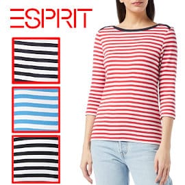 Camiseta de manga larga Esprit barata, ropa de marca barata, ofertas en camisetas