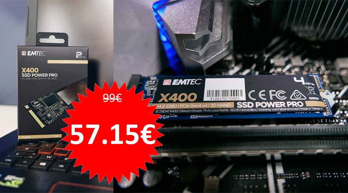 Disco EMTEC X400 Power Pro 500GB barato. Ofertas en discos SSD, discos SSD baratos, chollo