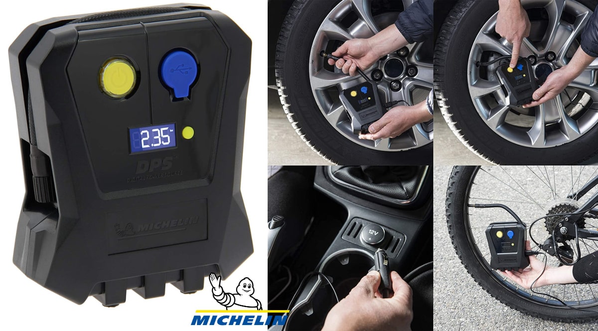 Mini compresor Michelin 12V Mini barato, compresores de marca baratos, ofertas en coche y moto, chollo