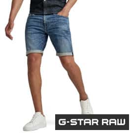 Pantalón corto G-STAR RAW 3301 Slim barato, pantalones cortos de marca baratos, ofertas en ropa