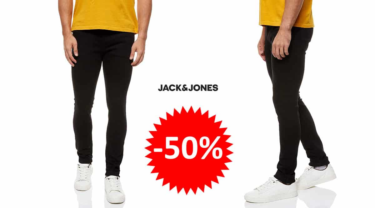 ¡¡Chollo!! Pantalones vaqueros skinny para hombre Jack & Jones sólo 19.99 euros. 50% de descuento.