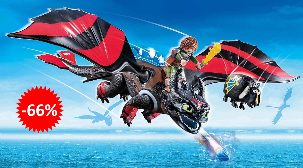 Playmobil Dragon Racing Hipo y Desdentao barato, juguetes baratos, ofertas para niños chollo