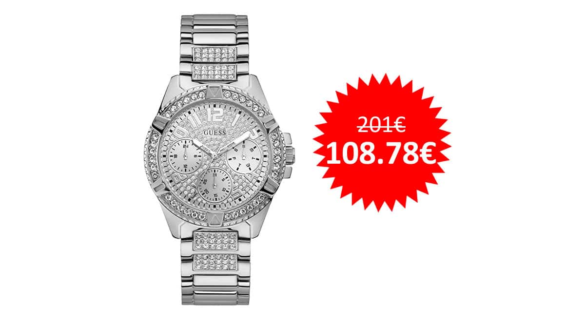 ¡Chollo Día de la Madre! Reloj Guess W1156L1 para mujer sólo 108 euros. Te ahorras 92 euros.