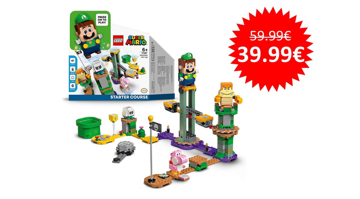 ¡¡Chollo!! Set LEGO interactivo Aventuras con Luigi sólo 39.99 euros.