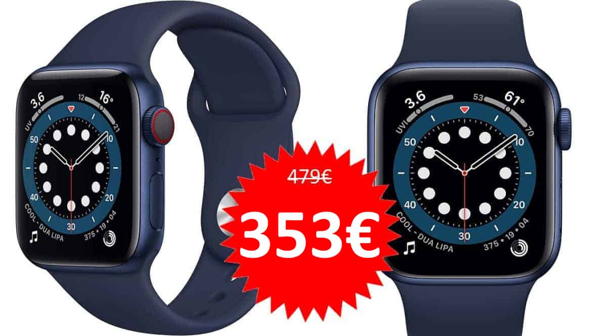 Smartwatch Apple Watch 6 (GPS y Cellular) barato. Ofertas en Apple Watch, Apple Watch barato, chollo