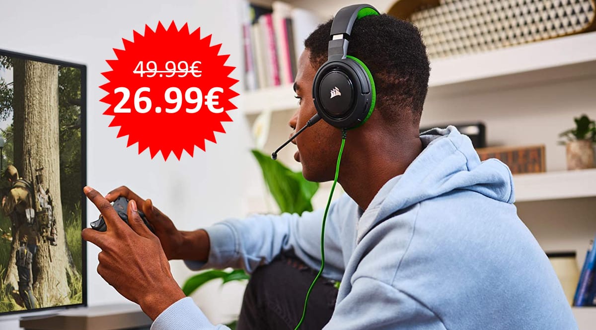 ¡Precio mínimo histórico! Auriculares gaming Corsair HS35 sólo 26.99 euros.