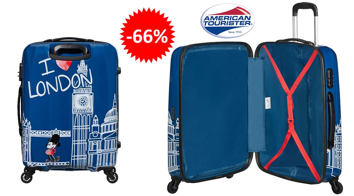 Maleta American Tourister Disney Legends barata, maletas baratas, ofertas en maletas chollo