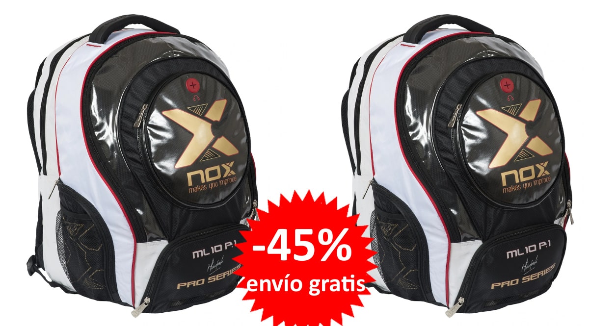 Mochila de pádel Nox ML 10 barata, mochilas paletero baratas, ofertas en material deportivo, chollo