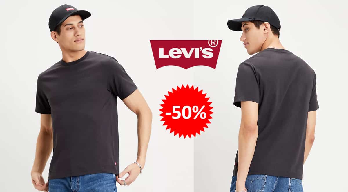 Camiseta Levi's Housemark barata, ropa de marca barata, ofertas en camisetas chollo