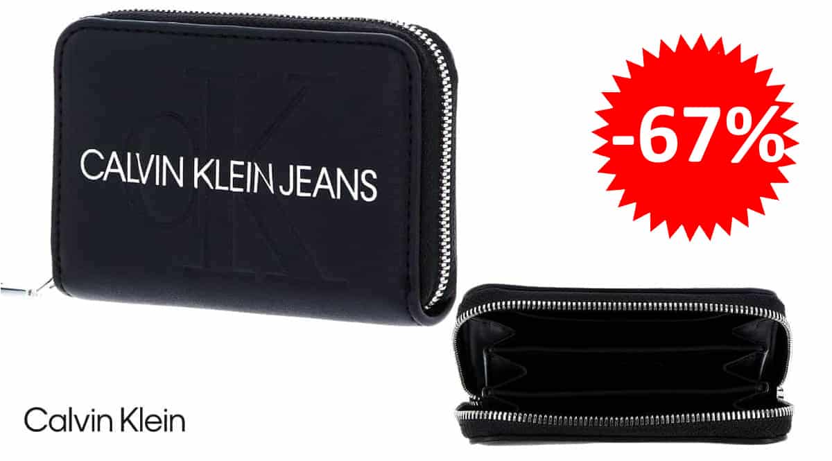 Monedero Calvin Klein Jeans Sculpted Mono barato, carteras de marca baratas, ofertas en equipaje, chollo