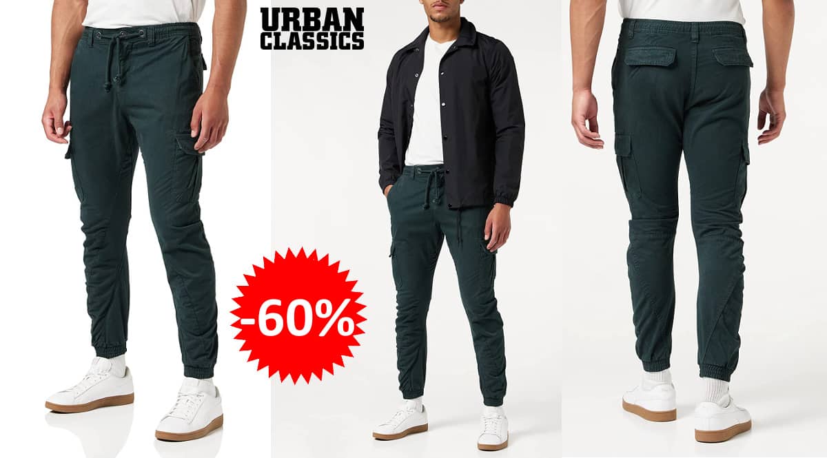 Pantalón Urban Classics Cargo Jogging barato, pantalones de marca baratos, ofertas en ropa, chollo