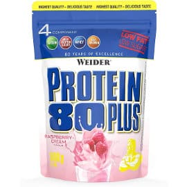 Proteínas Weider Protein 80 Plus frambuesa baratas, proteínas de marca baratas, ofertas en alimentación saludable