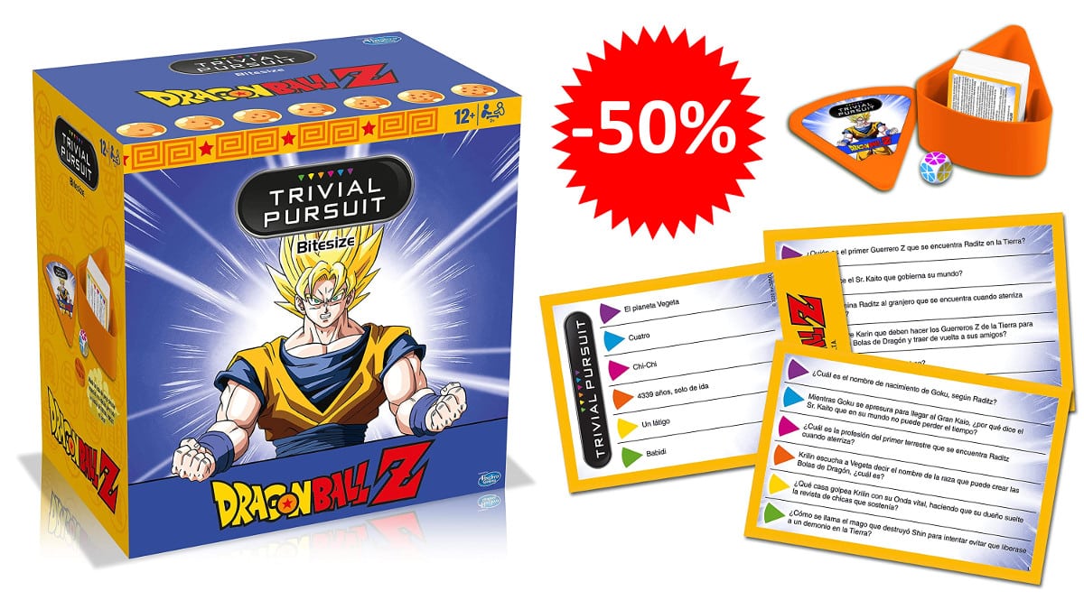 ¡Precio mínimo histórico! Trivial Pursuit Dragon Ball Z en español sólo 9.95 euros. 50% de descuento.
